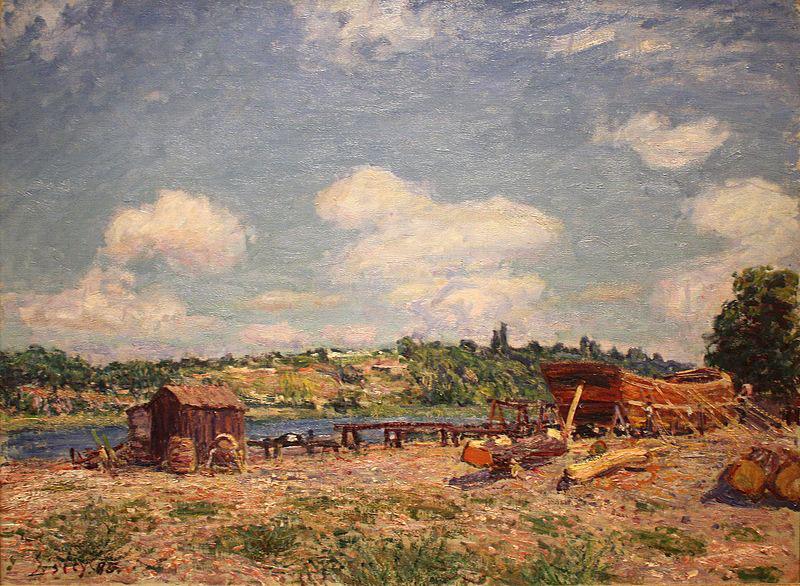 Alfred Sisley Boatyard at Saint-Mammes